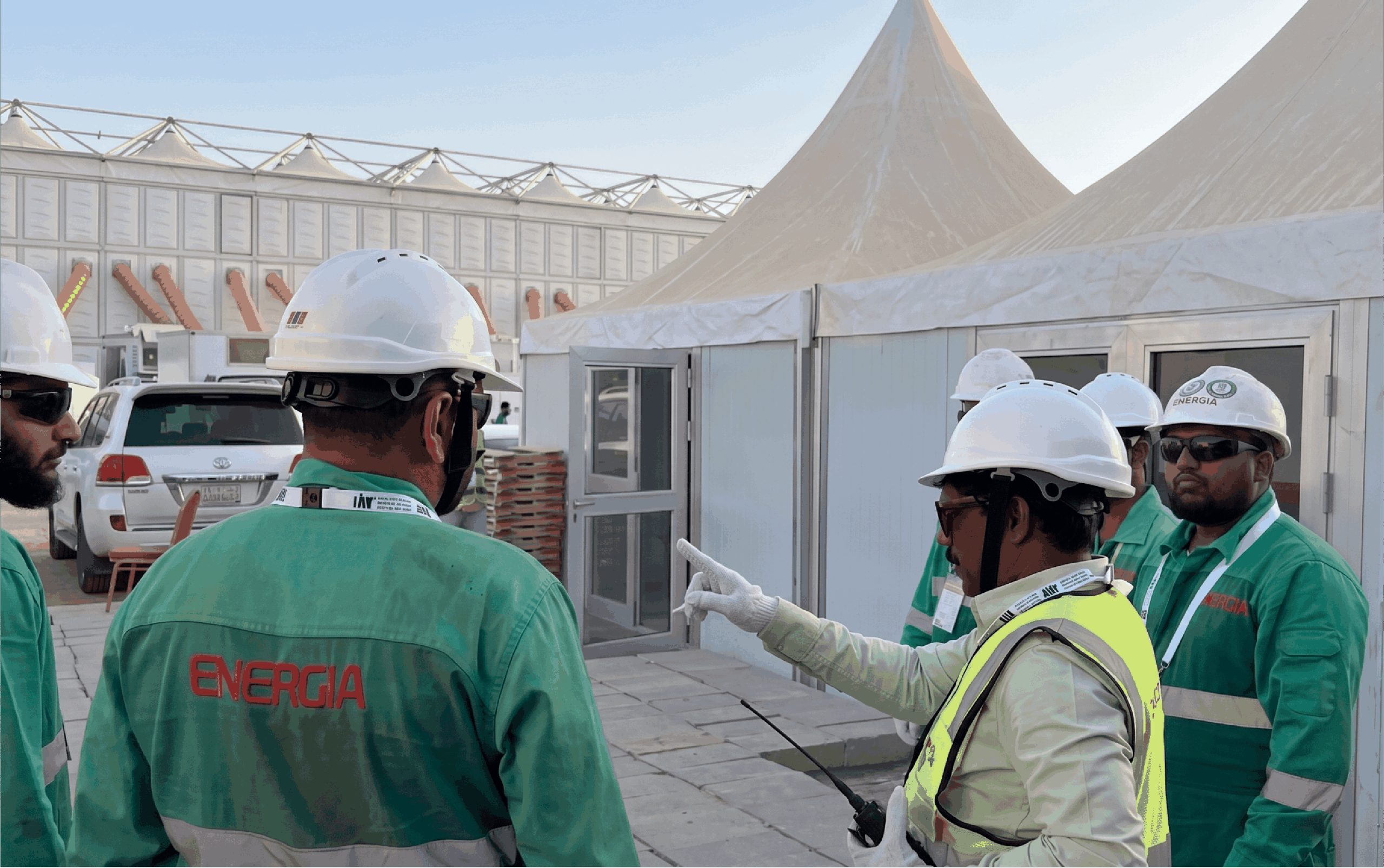 Energia crew on site at the Riyadh Book Fair