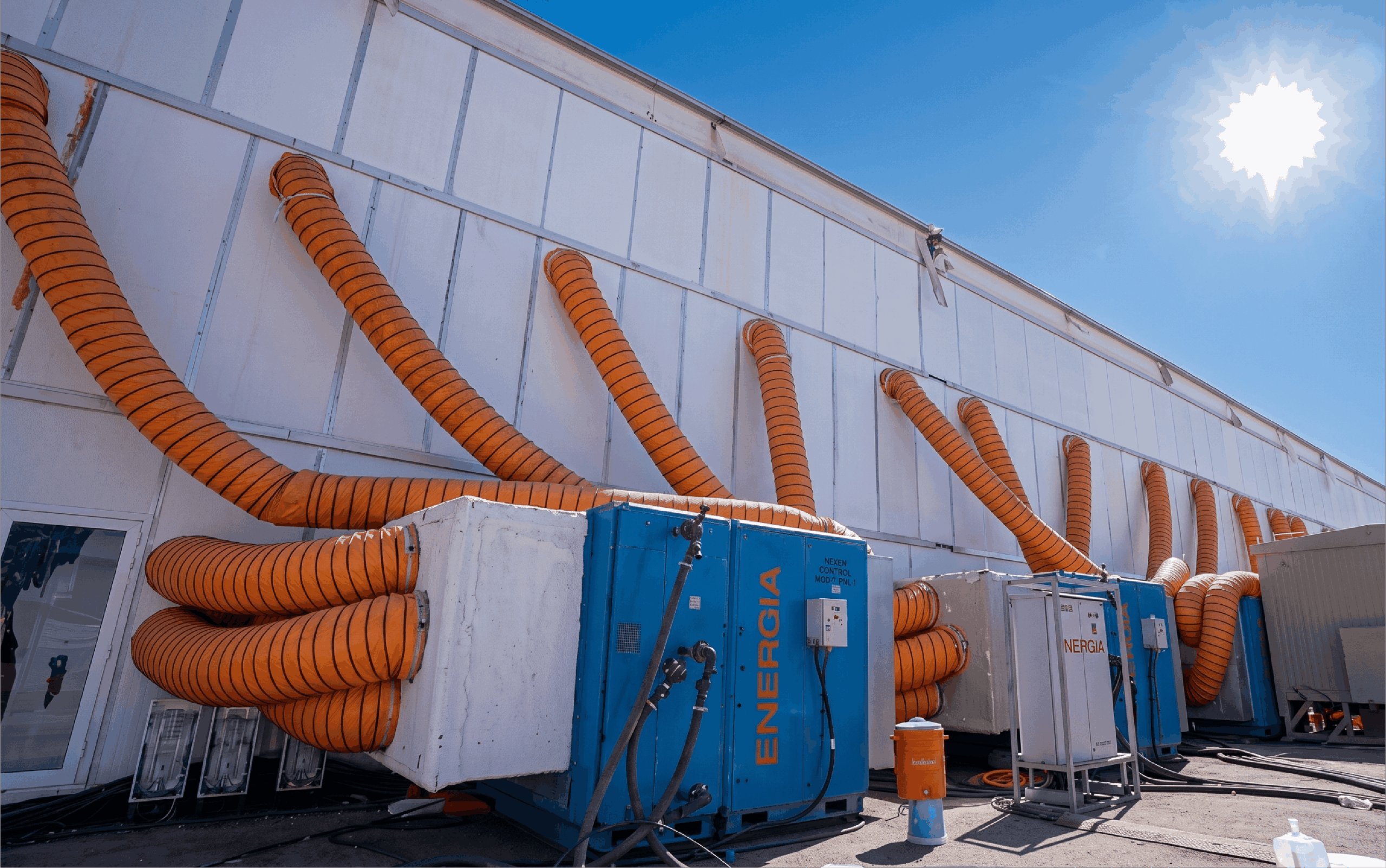 Energia temporary cooling units at the Madinah Book Fair