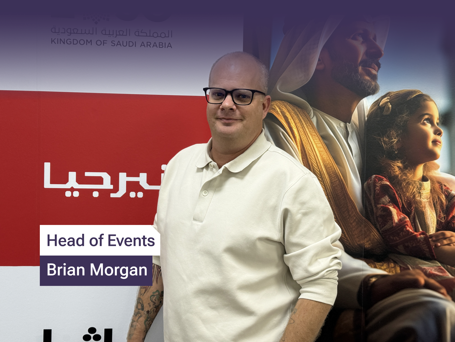 Brian judging at the Saudi Event Awards