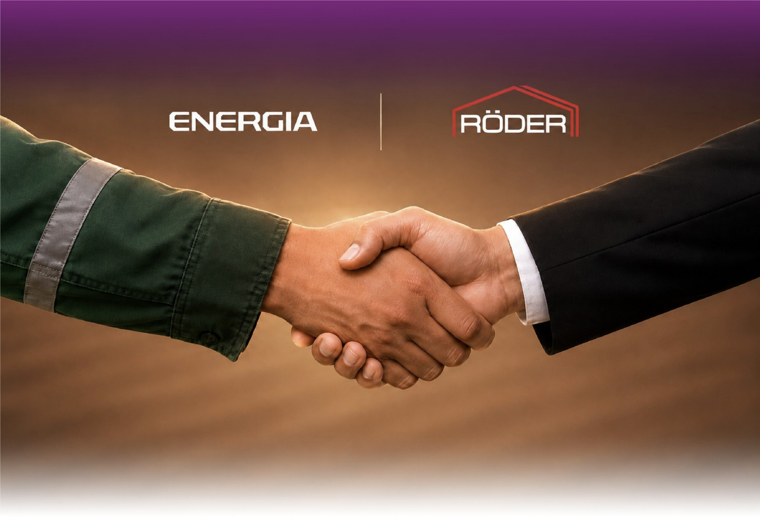 Energia and R&Ouml;DER partnership handshake